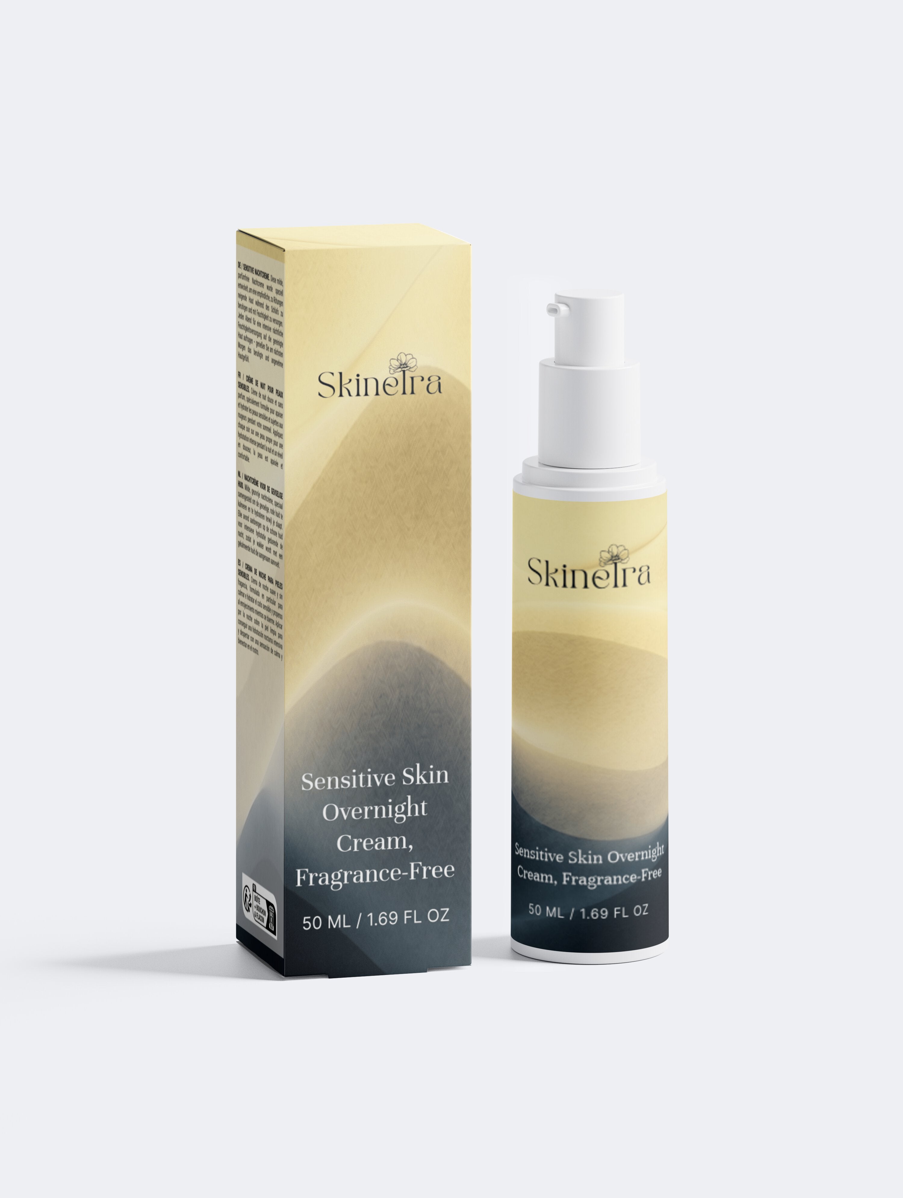 Sensitive Skin Overnight Cream, Fragrance-Free